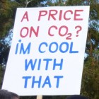 P1030691 Sign: A Price on CO2? I'm cool with that.