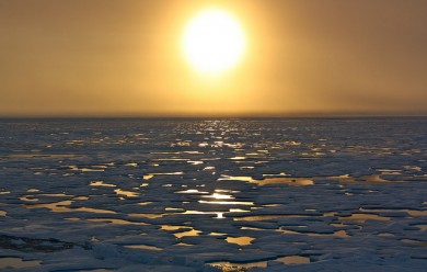 Develop a sustainable community before the arctic melts (photo by NASA)