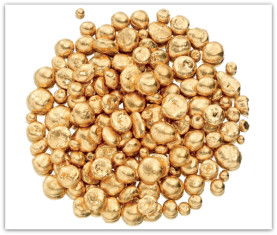 a pile of gold nuggets