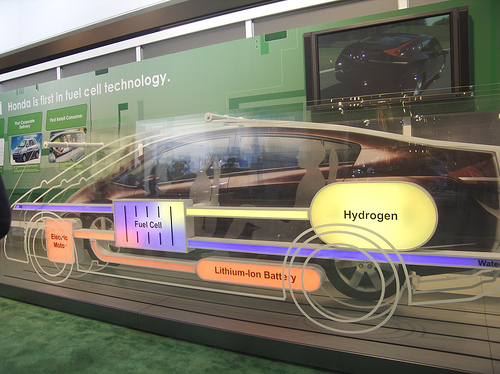 image of honda with fuel cell diagram over the top