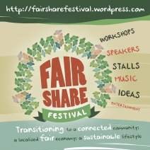 Fair Share Festival: Transitioning to a connected community; a localised fair economy; a sustainable lifestyle