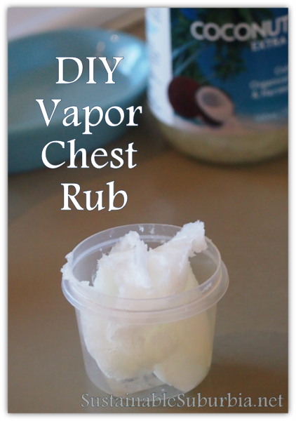 Coconut oil is one of the ingredients in homemade vicks vapor rub