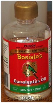 Bosisto's Eucalyptus oil - sustainablesuburbia.net