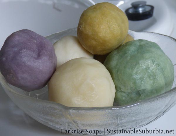 Soap balls from Larkrise Soaps | Sustainable Suburbia