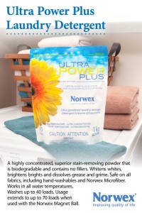 Ultra Power Plus is safe for all fabric types including hand washables, wool, nappies and Norwex microfibre.