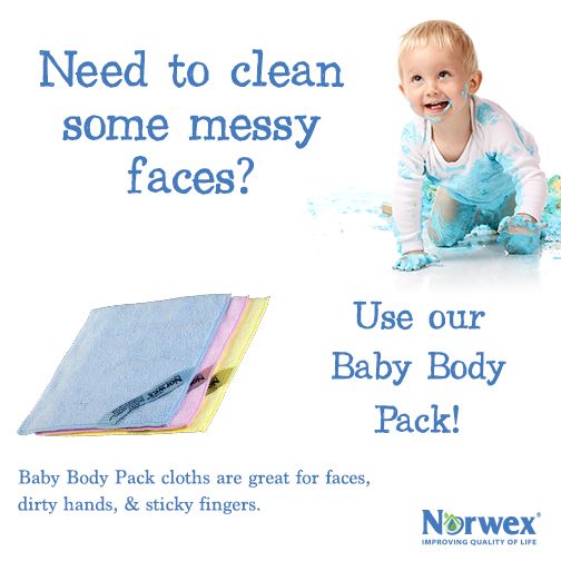 baby body pack cloths are great for faces, dirty hands, and stick finger