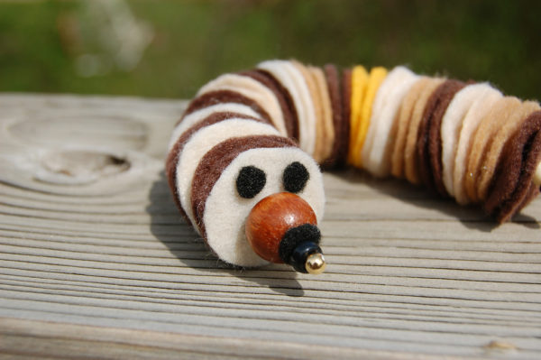 Felt caterpillar 