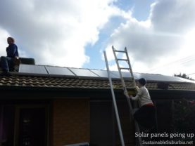 The solar panels going up | SustainableSuburbia.net