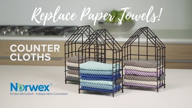 Replace paper towels with counter cloth box sets - pick from these three colour sets