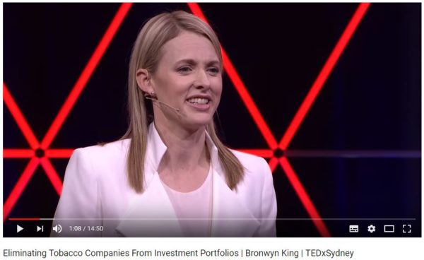 Bronwyn King giving a TED Talk | SustainableSuburbia.net