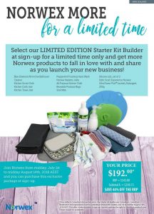 July18 Norwex Limited Edition Starter Kit Builder Pack New Zealand save 44 percent | Sustainable Suburbia