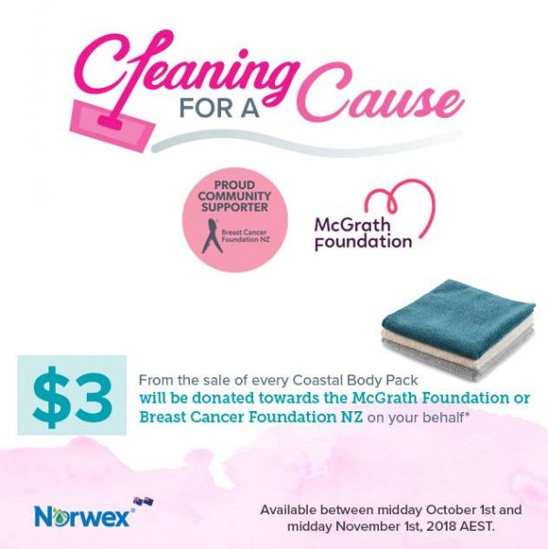 Norwex cleaning for a cause, raise money for Breast Cancer Awareness Month