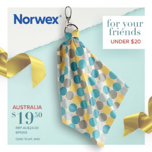 Norwex "dotty" optic scarf, for all your screens and (eye) glasses