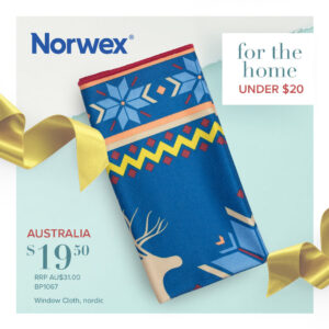 A very Nordic Christmas with this Norwex window cloth - gifts for under $20 | SustainableSuburbia.net