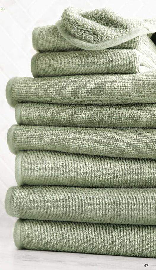 Ultra plush spa quality towels and body cloths in sage or graphite, new in 2022. 